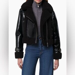 NWOT! Apparis Jay Moto Jacket in Noir size XS!